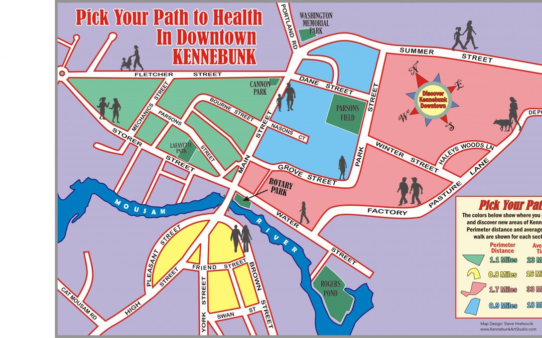 Kennebunk Walkers’ Map