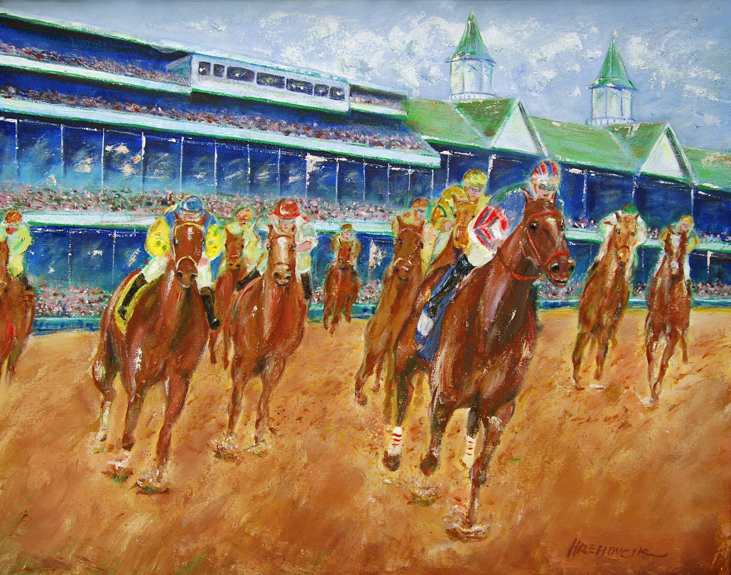 Racehorses - Kennebunk Art Studio